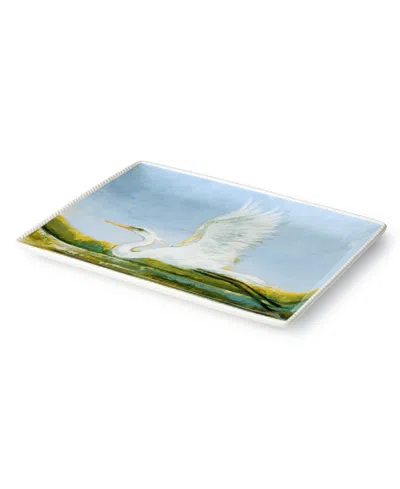 Certified International Coastal Birds Rectangular Platter In Multi