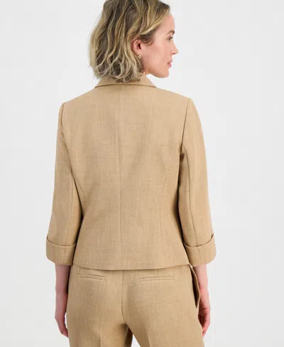 Kasper Shawl Collar Jacket In Neutral