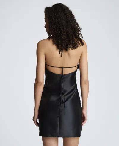 Kenneth Cole Gathered Halter Shift Minidress In Multi