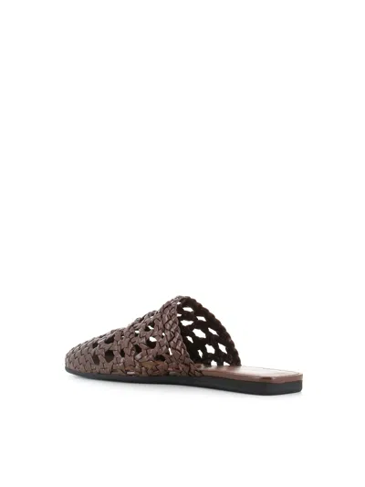 Giuseppe Zanotti Hand-woven Cage Slipper In Brown
