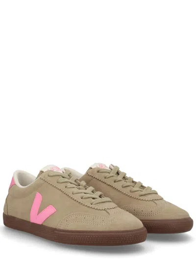 Veja Sneakers Volley Suede Taupe Malibu Bark In Gray