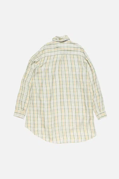 Acne Studios Check Tunic Dress In Multi