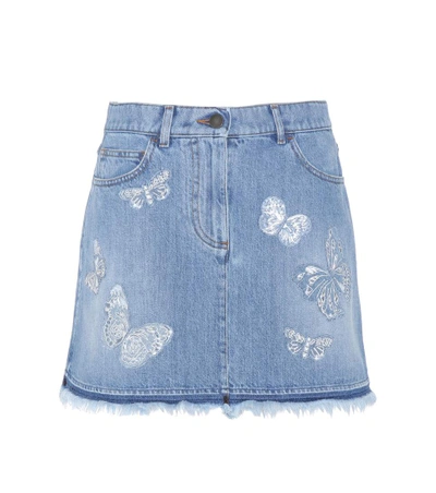 Shop Valentino Embroidered Mini Skirt