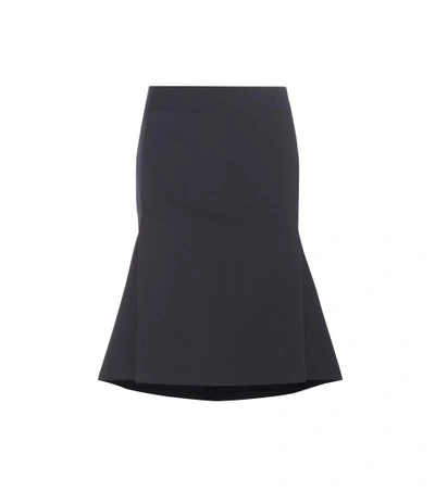 Balenciaga Wool Skirt In Black