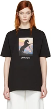 PALM ANGELS Black 'Unicorns Do Exist' T-Shirt