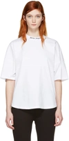 PALM ANGELS White Logo Over Fit T-Shirt
