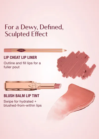 Charlotte Tilbury 90s Kiss Pillow Talk Blush Balm Lip Tint 2g In Brown