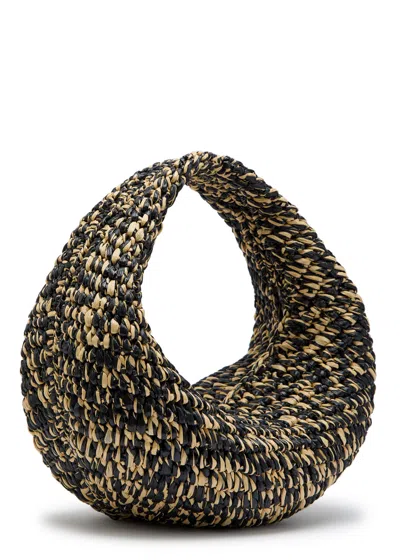 Khaite Olivia Medium Raffia Top Handle Bag In Multi