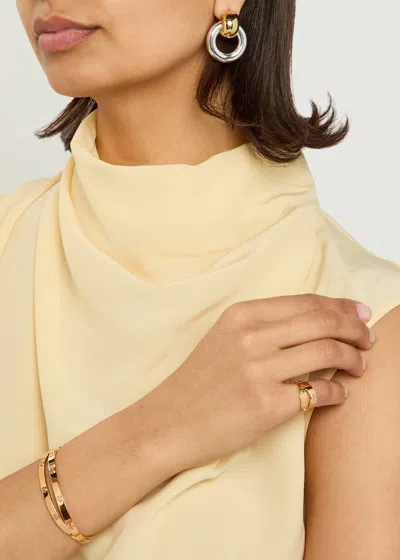 Tory Burch Icon Double Ring In Gold