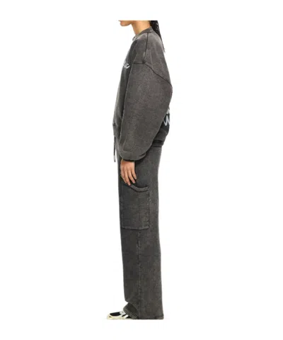 Off-white Off Marker Over Pullover Marble Black In Gray