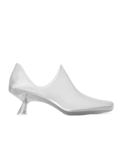 Loewe Emily Aqua Bootie 45 In Rubber With Multicolor Socks Pumps White