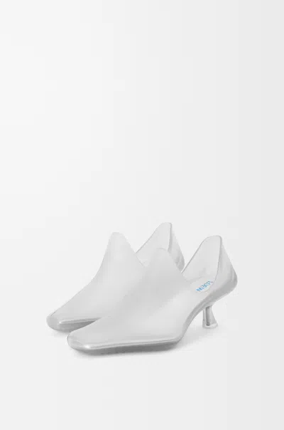 Loewe Emily Aqua Bootie 45 In Rubber With Multicolor Socks Pumps White