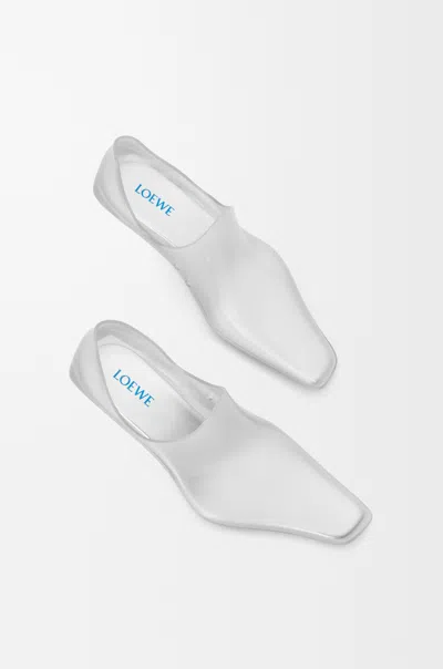 Loewe Emily Aqua Bootie 45 In Rubber With Multicolor Socks Pumps White