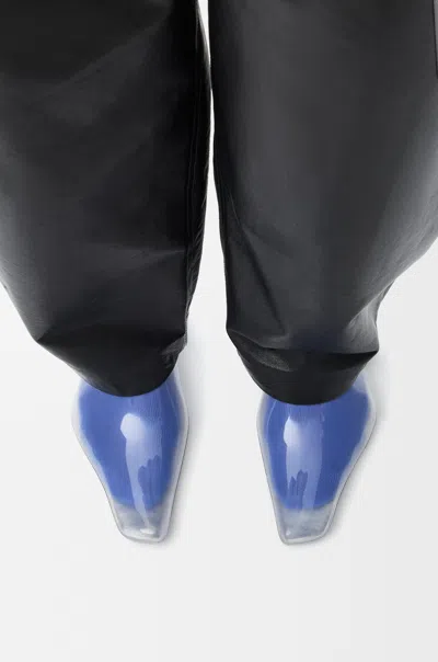 Loewe Emily Aqua Bootie 45 In Rubber With Multicolor Socks Pumps White