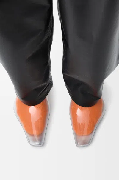 Loewe Emily Aqua Bootie 45 In Rubber With Multicolor Socks Pumps White