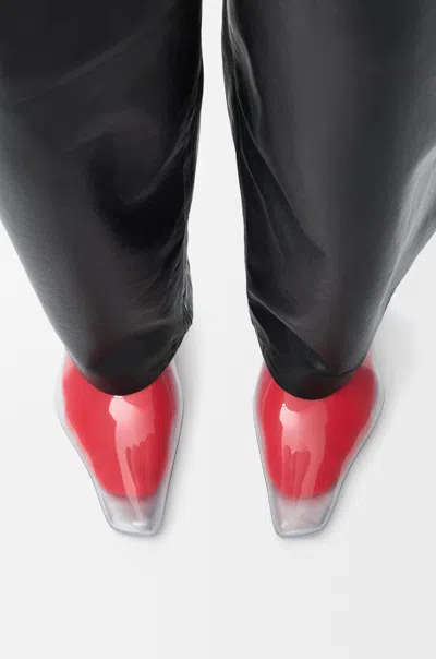 Loewe Emily Aqua Bootie 45 In Rubber With Multicolor Socks Pumps White