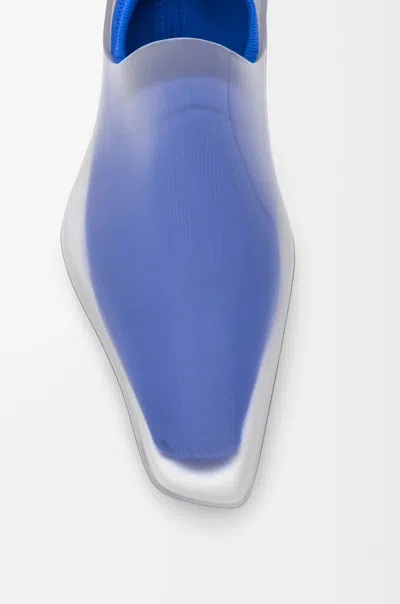 Loewe Emily Aqua Bootie 45 In Rubber With Multicolor Socks Pumps White