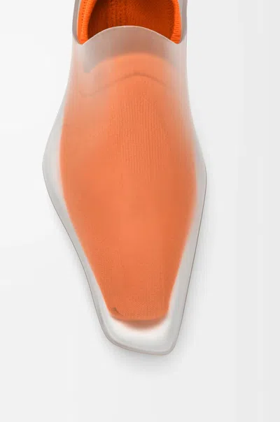 Loewe Emily Aqua Bootie 45 In Rubber With Multicolor Socks Pumps White