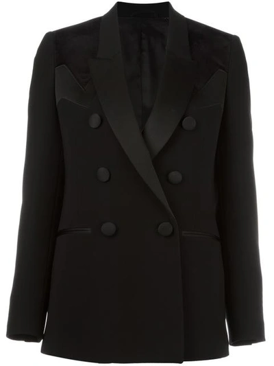 Neil Barrett Geometric Panel Insert Blazer In Black