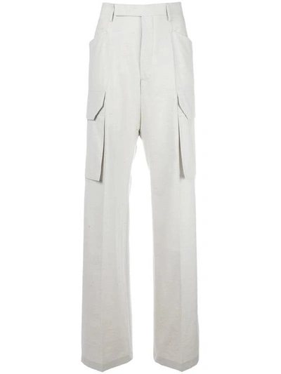 Rick Owens Cargo Trousers In Neutrals