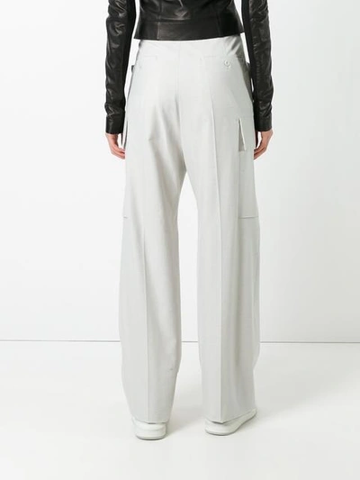 Shop Rick Owens Cargo Trousers In Neutrals