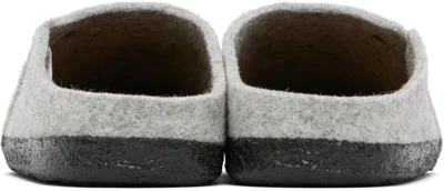 Birkenstock Zermatt Shearling Wz Womens Lined Slippers Colour: Light Grey Felt, Size: 3 / 36
