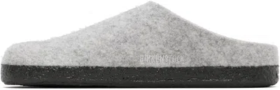 Birkenstock Zermatt Shearling Wz Womens Lined Slippers Colour: Light Grey Felt, Size: 3 / 36