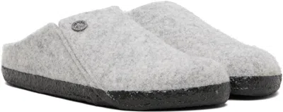Birkenstock Zermatt Shearling Wz Womens Lined Slippers Colour: Light Grey Felt, Size: 3 / 36