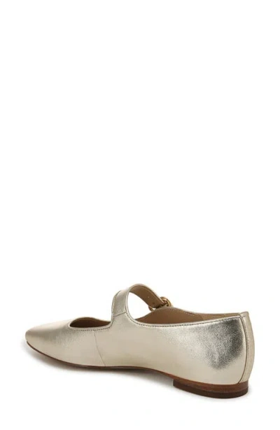Sam Edelman Michaela Mary Jane Flat In Gold