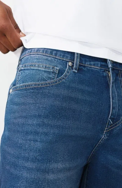 True Religion Bobby Initial Patch Shorts In Blue
