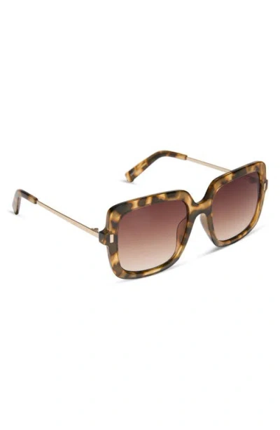 Diff 54mm Square Sunglasses In Brown