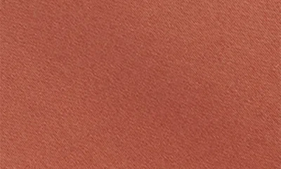 Construct Solid Satin Tie In Brown