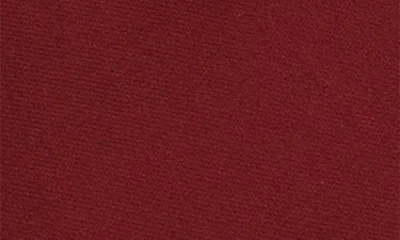 Construct Solid Satin Tie In Burgundy