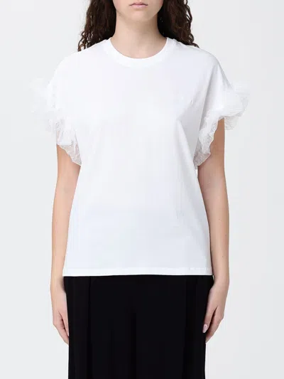 Twinset Ruffled T-shirt In White