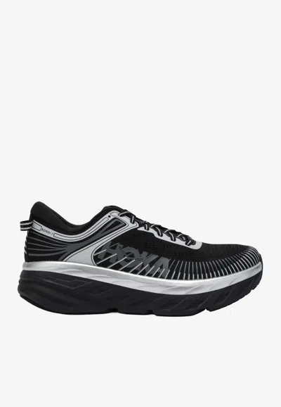 Hoka Mens  Bondi 7 In Black