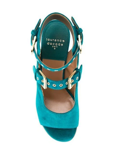 Shop Laurence Dacade Buckled Sandals In Green