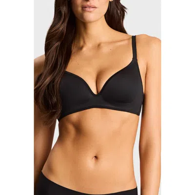Commando Flex Tech Wireless Seamless Bra In Black