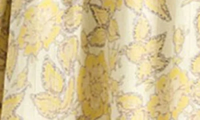 Derek Lam 10 Crosby Solange Print Voile Minidress In Yellow