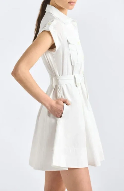 Derek Lam 10 Crosby Azora Poplin Shirt Dress In White
