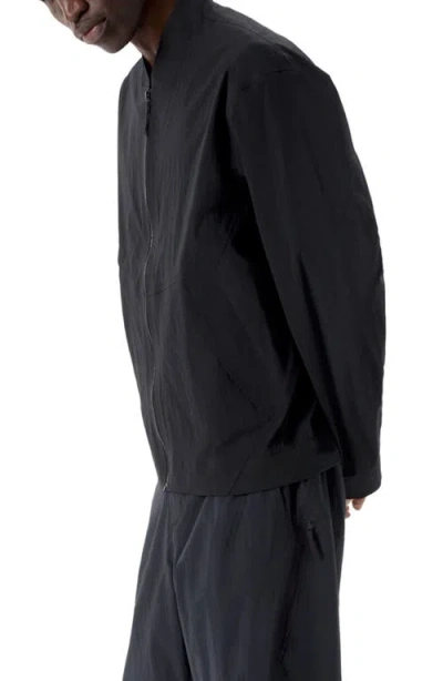 Veilance Diode Stretch Nylon Bomber Jacket In Black