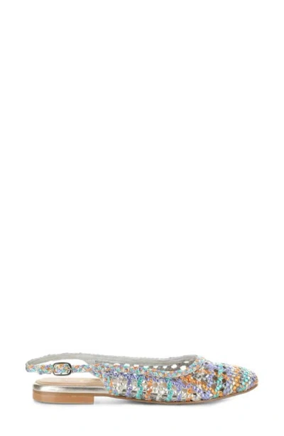 Bos. & Co. Willow Slingback Cap Toe Flat In Multi