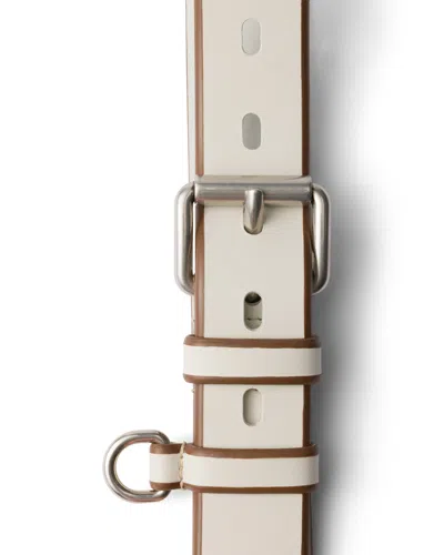 Prada Leather Belt In Gray