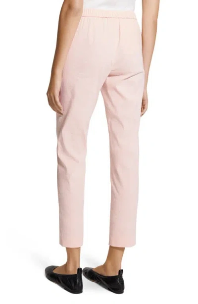 Theory Treeca Pull-on Pants In Pink