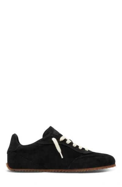 Axel Arigato Suede Low-profile Sneakers With Textured Sole In Black