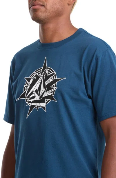 Volcom Yoink Graphic T-shirt In Blue