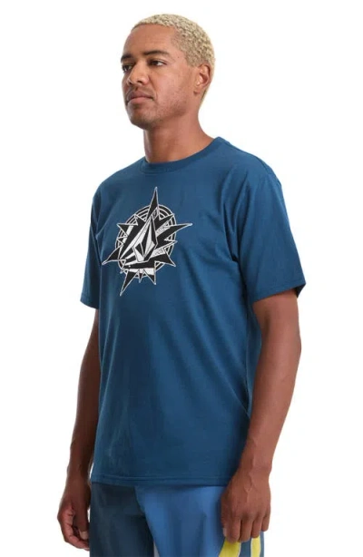 Volcom Yoink Graphic T-shirt In Blue