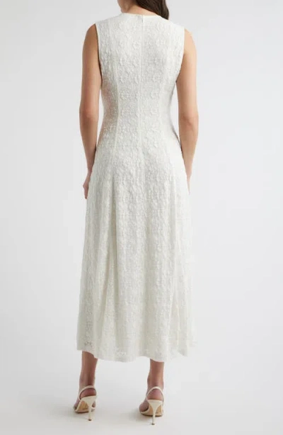 Hill House Home Leanne Paneled Lace Maxi Dress In Neutral