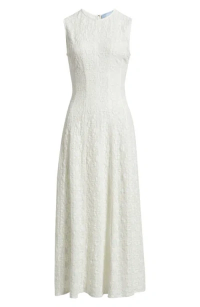 Hill House Home Leanne Paneled Lace Maxi Dress In Neutral
