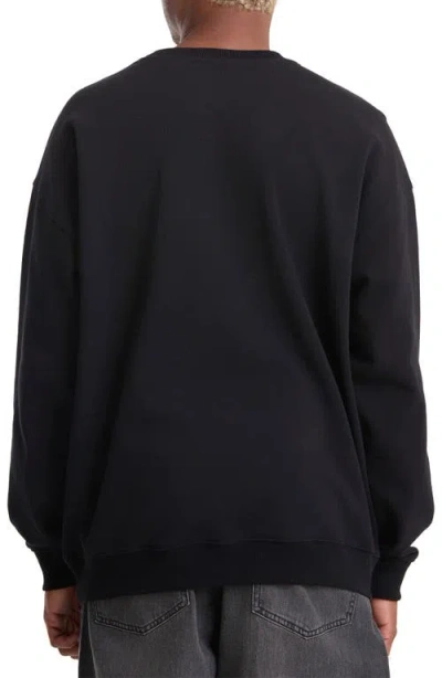 Volcom X Seth Conboy Embroidered Crewneck Sweatshirt In Black