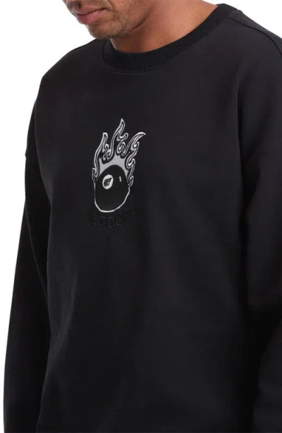 Volcom X Seth Conboy Embroidered Crewneck Sweatshirt In Black